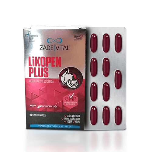 Zade Vital Likopen Plus 30 Kapsül